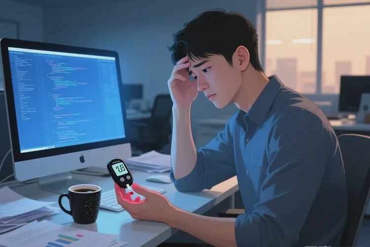 29岁晚餐血糖24.4是怎么回事(图1)