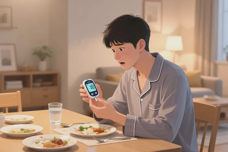 29岁晚餐血糖12.8是怎么回事(图1)