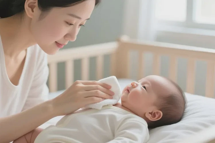 新生儿脖子容易起湿疹能治愈吗(图1)