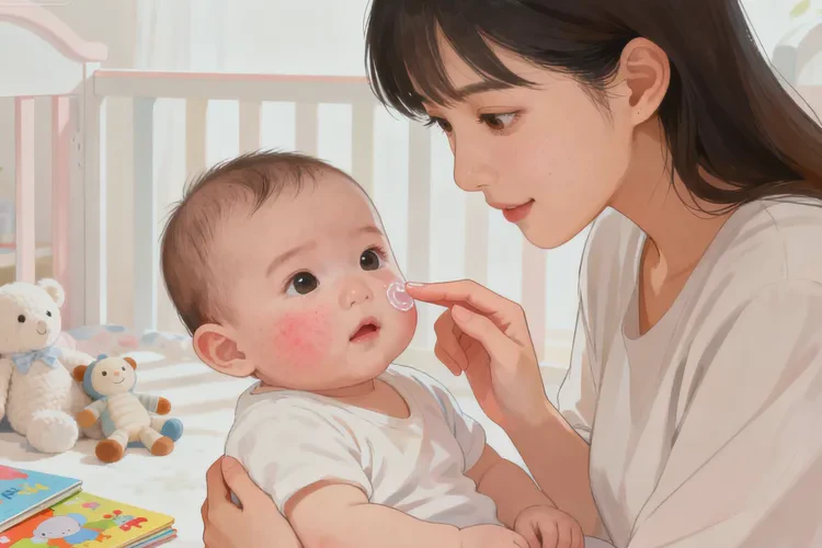 宝宝面部有湿疹能不能治愈(图1)