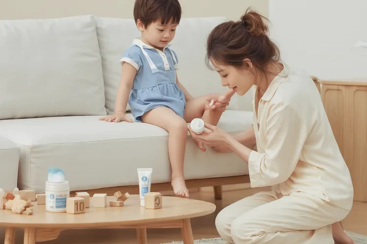 小儿小腿出湿疹能治愈吗(图1)