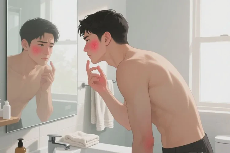 男性面部起湿疹能治愈吗(图1)