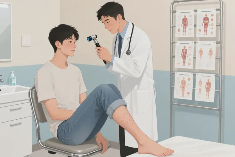 青年人小腿上经常长湿疹能治愈吗(图1)