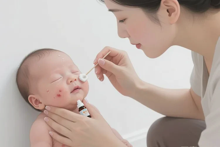 新生儿脸上起湿疹能治愈吗(图2)