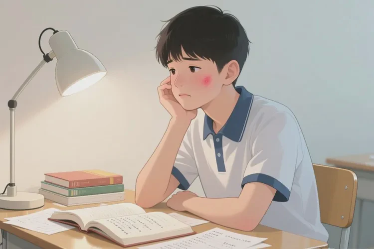 中学生面部偶尔起湿疹能治愈吗(图1)