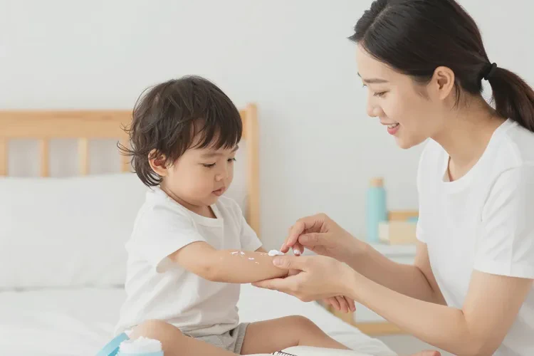 幼儿手臂偶尔长湿疹能治愈吗(图1)