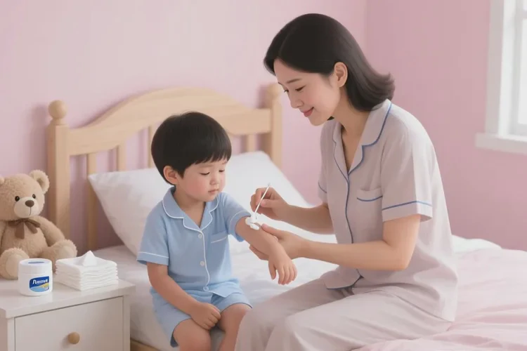 小孩手臂上起湿疹能不能治愈(图1)