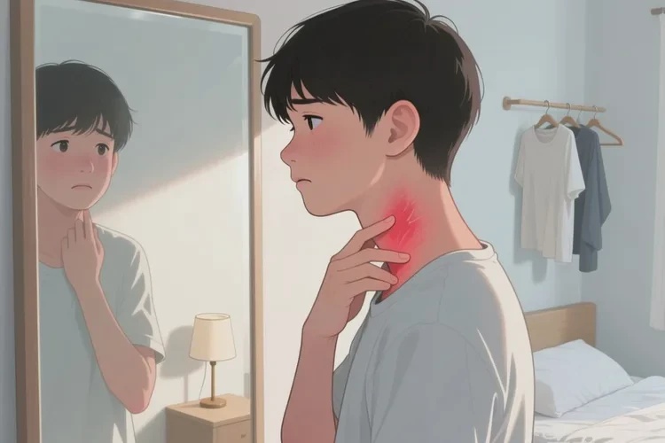 青少年脖子上起湿疹能治愈吗(图1)