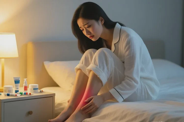 女生小腿容易起湿疹能治愈吗(图1)