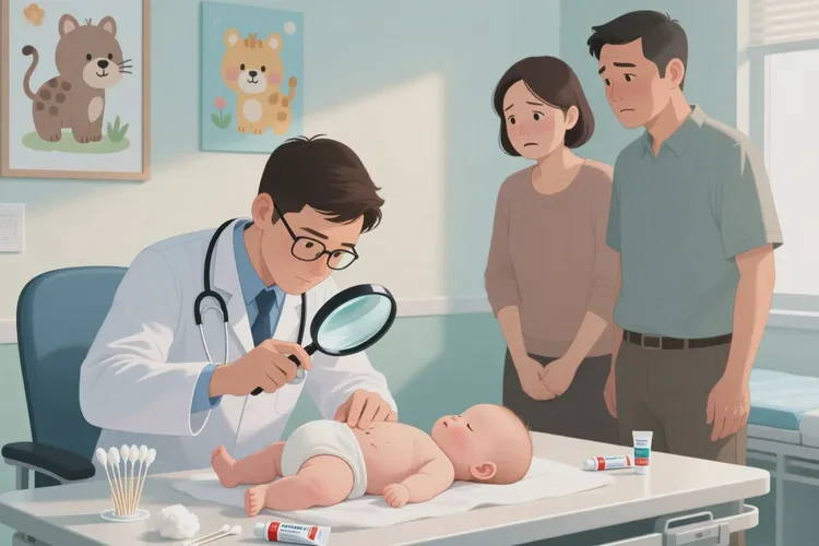 新生儿屁股起湿疹可以治愈吗(图3)