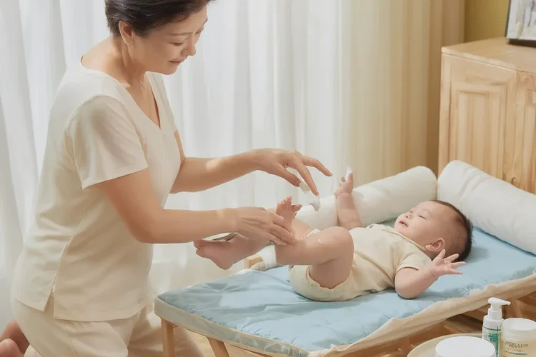 新生儿小腿长湿疹可以治愈吗(图1)