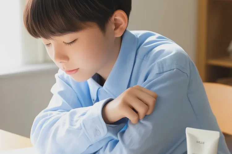 小学生手臂长湿疹能治愈吗(图1)