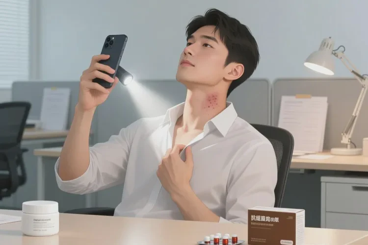 男性脖子上偶尔长湿疹能治愈吗(图3)