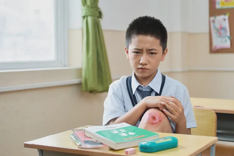 小学生大腿上容易起湿疹能治愈吗(图1)