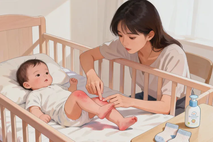 宝宝小腿上偶尔起湿疹能不能治愈(图1)