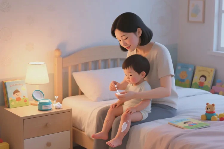 小儿小腿上起湿疹能治愈吗(图1)