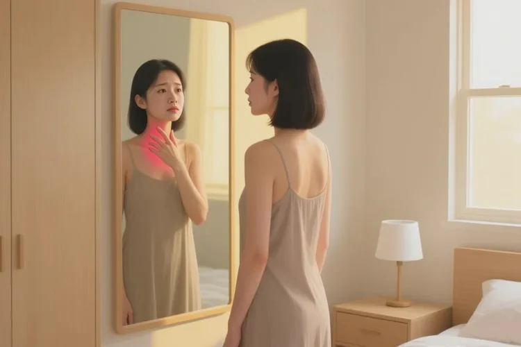 女性脖子上经常长湿疹能治愈吗(图1)