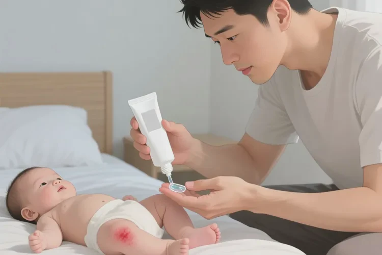 宝宝大腿偶尔起湿疹能不能治愈(图3)