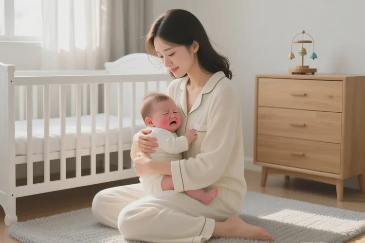 小儿脸上起湿疹能治愈吗(图1)