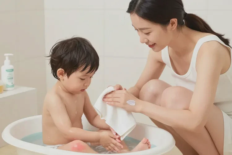 小儿小腿上偶尔起湿疹能治愈吗(图1)