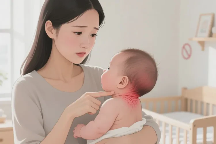 婴儿脖子上偶尔起湿疹能不能治愈(图1)