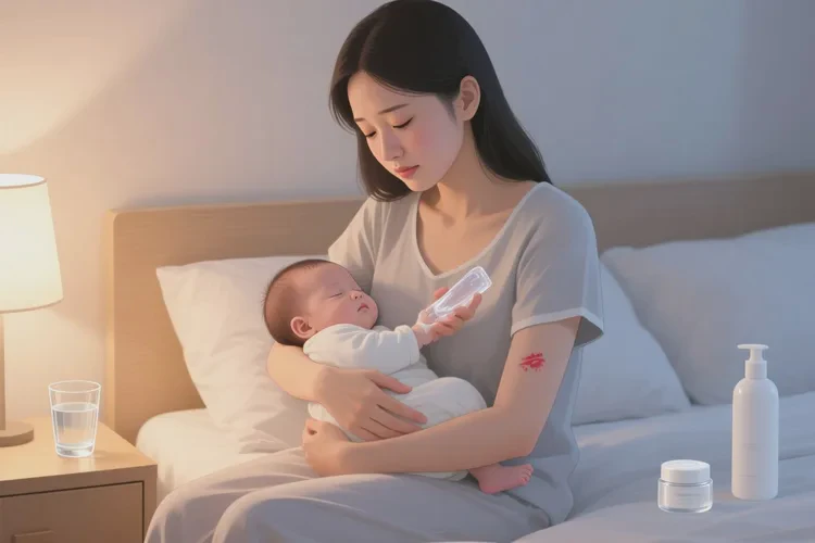 哺乳期妈妈四肢出湿疹能治愈吗(图1)