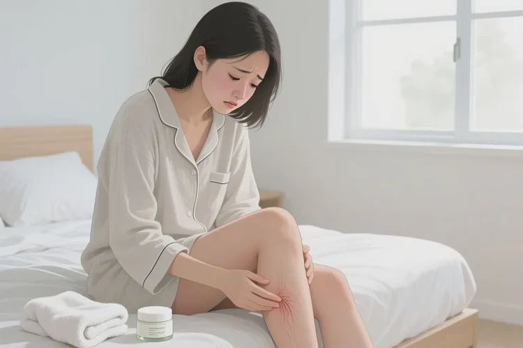 女性大腿上偶尔起湿疹能治愈吗(图1)