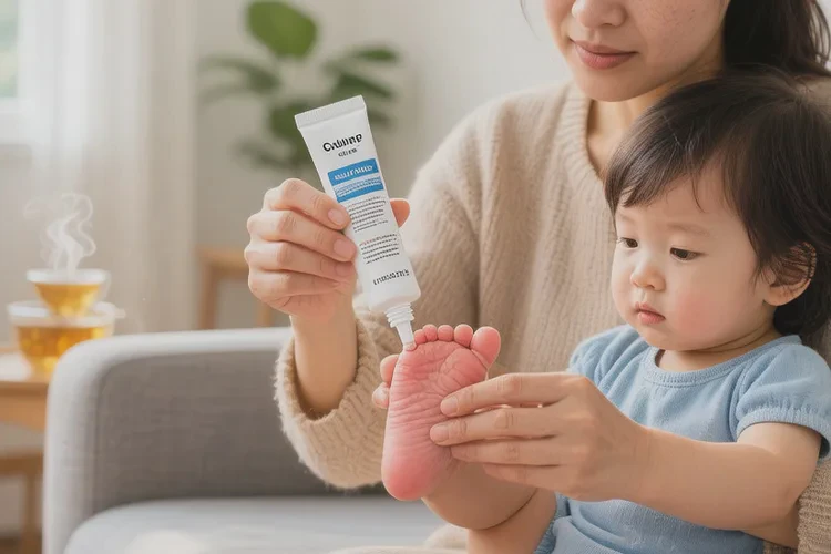 小儿脚上容易起湿疹能治愈吗(图4)