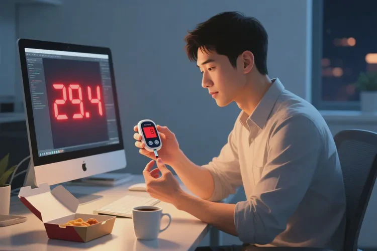 29岁晚餐血糖29.4是怎么回事(图1)