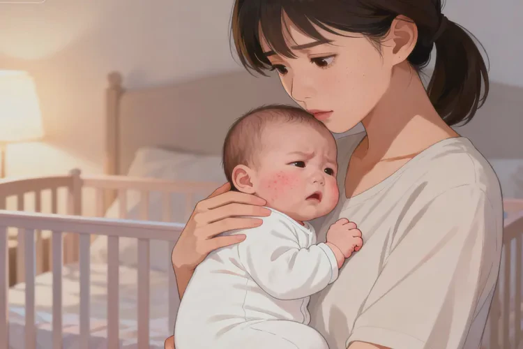 婴儿面部出现湿疹能不能治愈(图1)