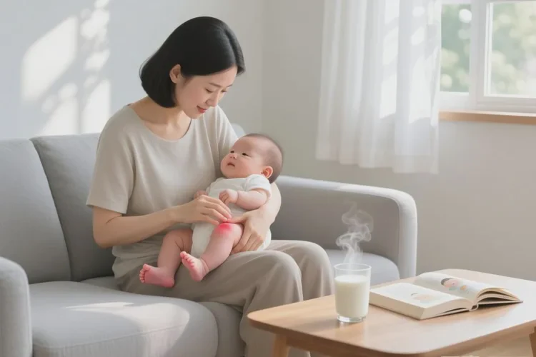 哺乳期妈妈小腿上出现湿疹能治愈吗(图1)