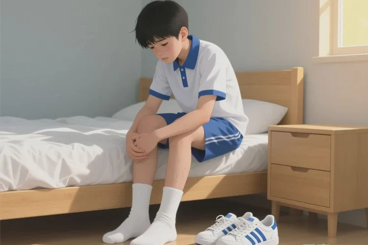 中学生脚上起湿疹能治愈吗(图1)