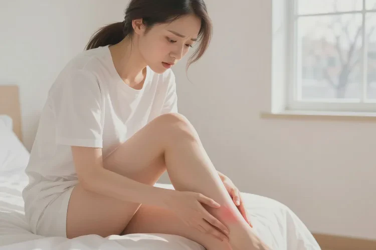 女人小腿上偶尔长湿疹能治愈吗(图1)