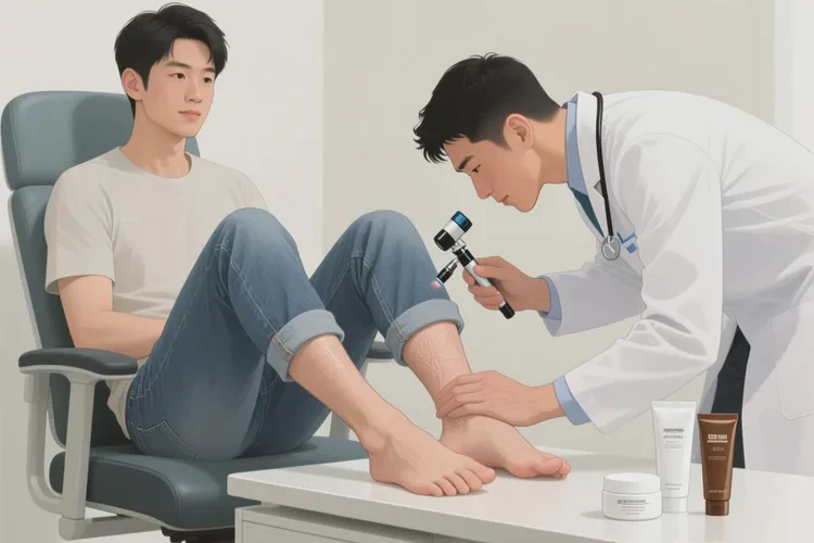 男人小腿有湿疹能治愈吗(图1)