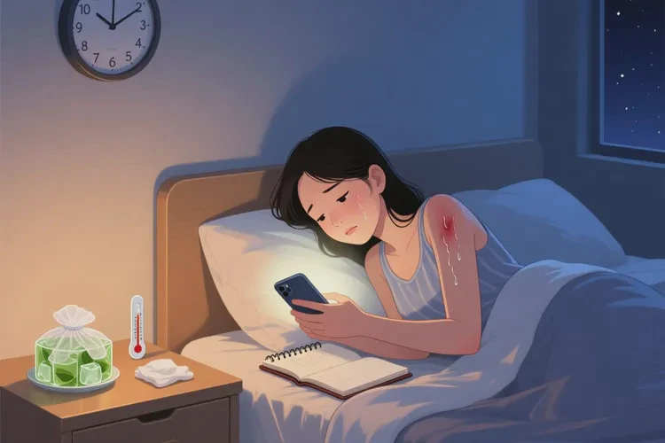 青年人脸上偶尔长湿疹能治愈吗(图4)