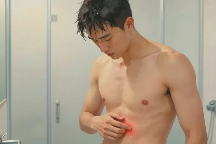 男性肚子上容易起湿疹能治愈吗(图1)