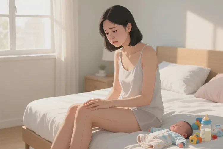 哺乳期妈妈大腿偶尔起湿疹能治愈吗(图1)