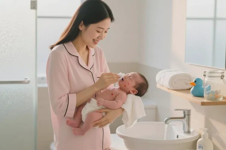 新生儿脸上有湿疹能治愈吗(图1)