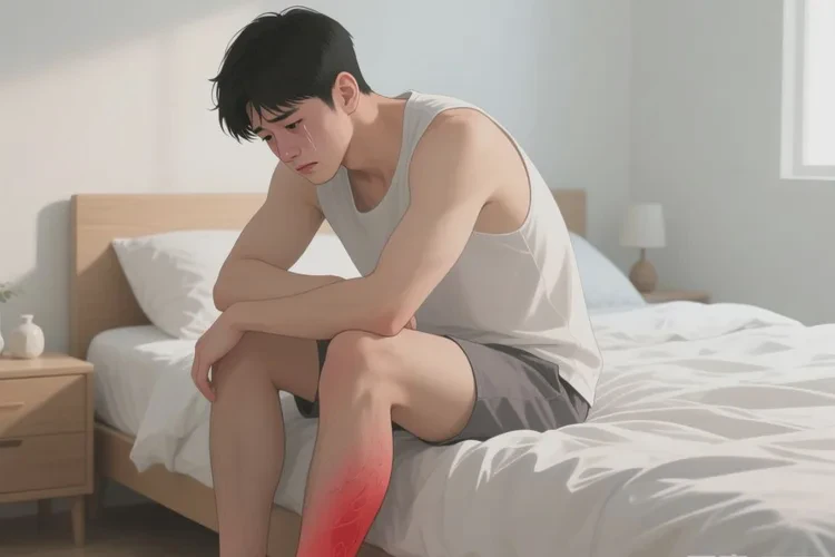 男性小腿出现湿疹能治愈吗(图1)