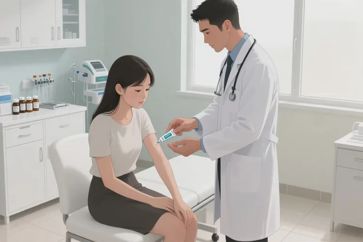 女性手臂上容易起湿疹能治愈吗(图2)