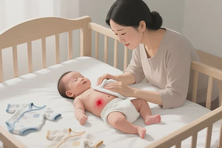 婴幼儿肚子上偶尔起湿疹能不能治愈(图2)