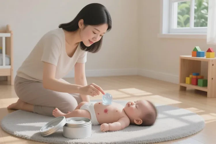 小儿肚子起湿疹能治愈吗(图1)