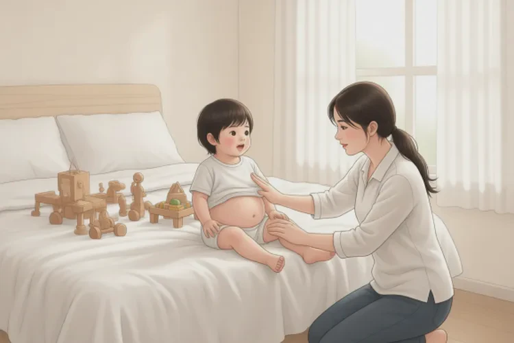 小儿肚子上容易起湿疹能治愈吗(图2)