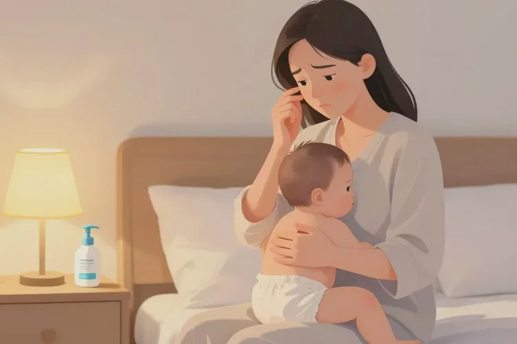 哺乳期妈妈脸上偶尔长湿疹能治愈吗(图1)