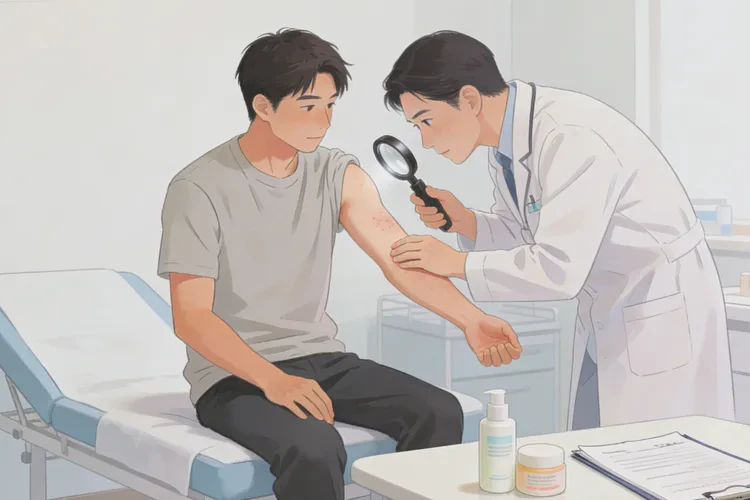 男生全身偶尔长湿疹能治愈吗(图2)