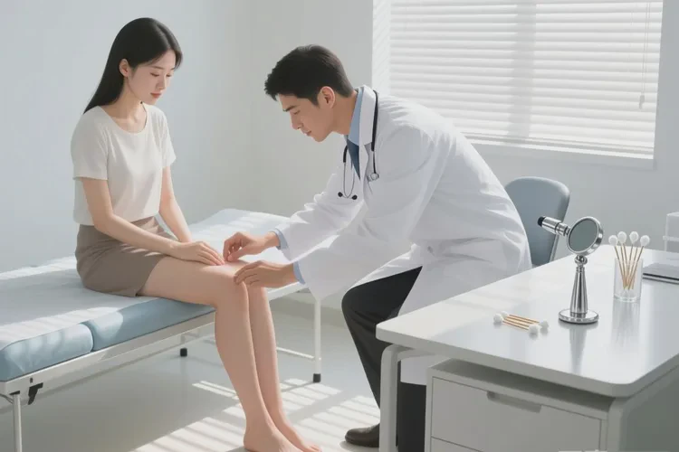 女生小腿经常起湿疹能治愈吗(图1)