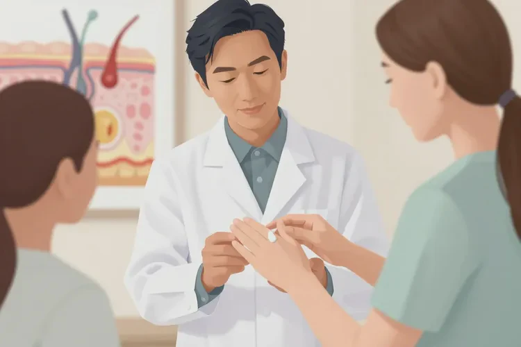 女性面部偶尔长湿疹能治愈吗(图2)