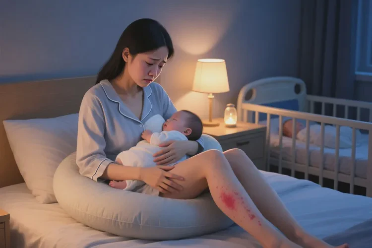 哺乳期妈妈大腿上偶尔长湿疹能治愈吗(图1)