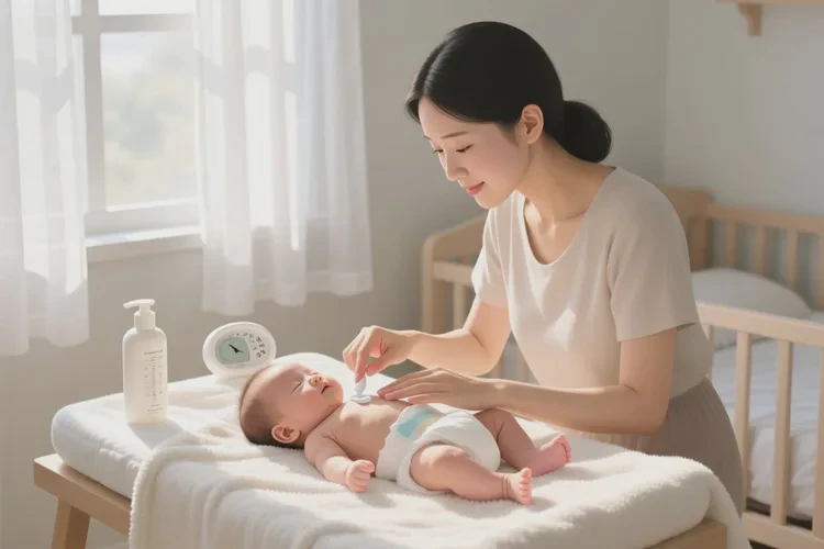 新生儿肚子上出湿疹能治愈吗(图1)