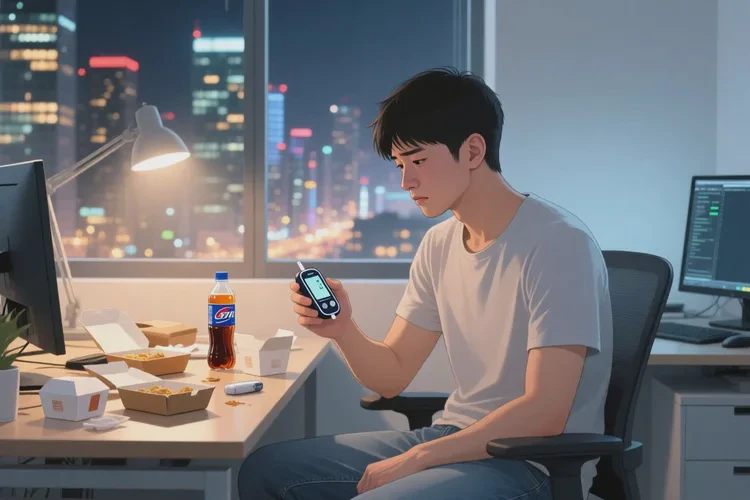 28岁晚上血糖17点2是怎么回事(图1)